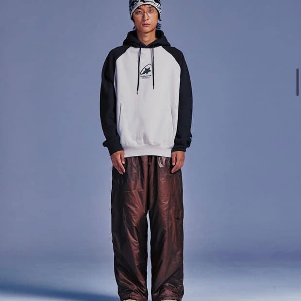 나이스고스트클럽 슈팅스타 로고 후디 베이지 S사이즈