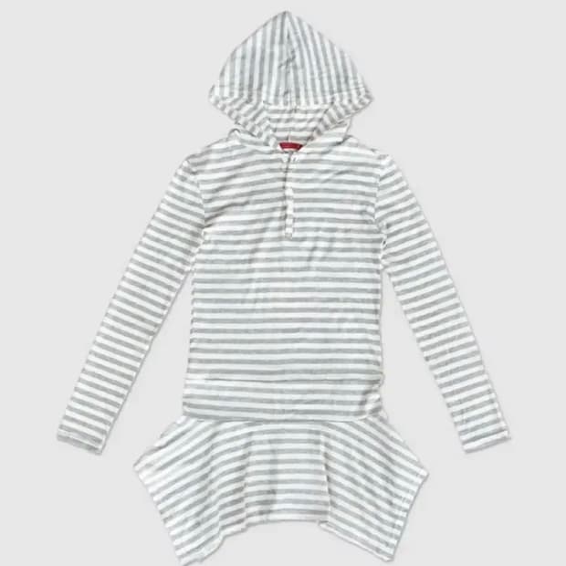 인앤양하모니 후디 드레스 스트라이프