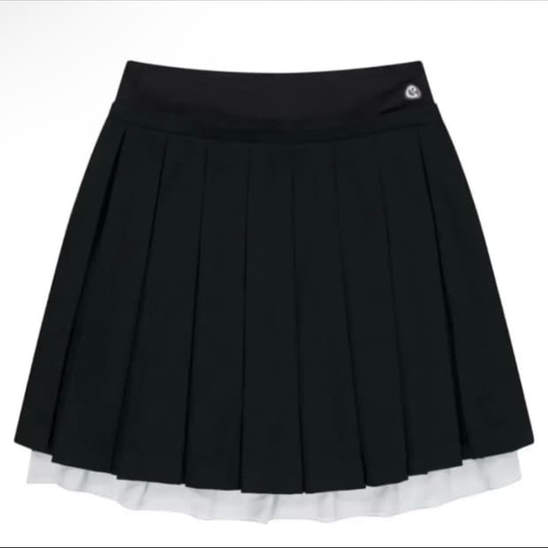 코이세이오 더블 플리츠 스커트 블랙 1 size