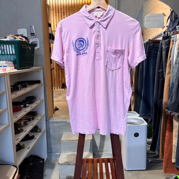 00s 디젤 로고PK셔츠 슬림핏