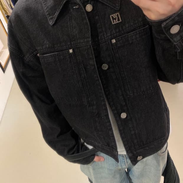 [48] 우영미 코튼 크롭 자켓 블랙