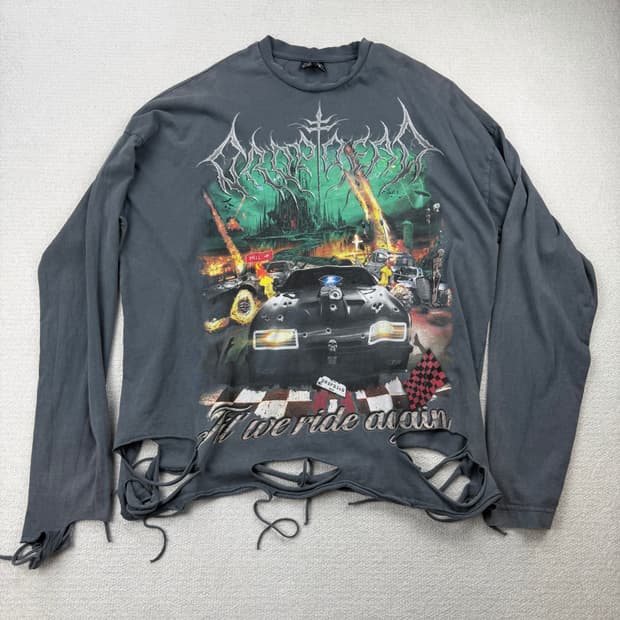 DropDead destroyed graphic long sleeve