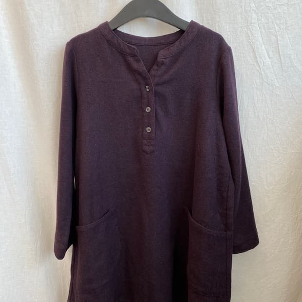 퍼플 울믹스 블라우스(M)