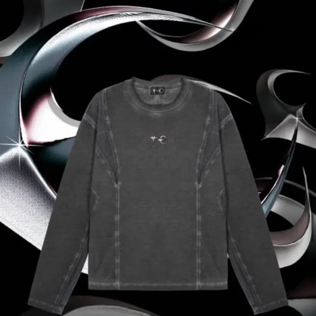 떠그클럽 롱슬리브 차콜 2사이즈