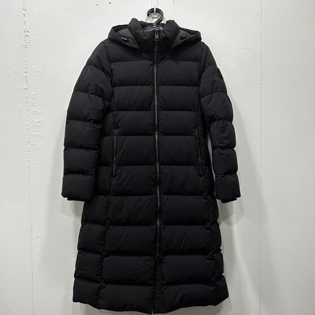 아이더 구스다운 블랙 롱패딩 여성 S