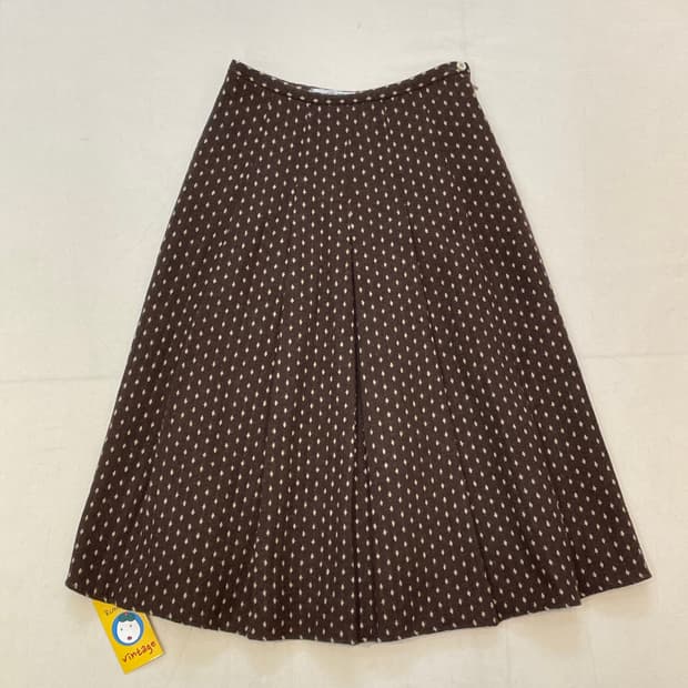일본빈티지 모리걸 전체자수스커트 