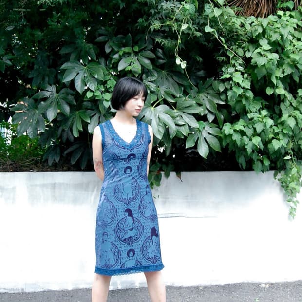 Hysteric glamour velvet slip one piece