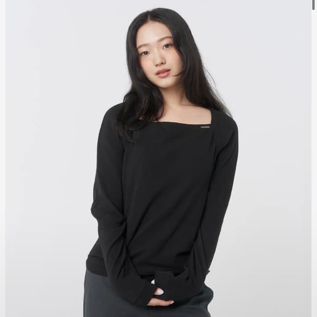 미세키서울 볼레로 레이어드 롱슬리브 블랙