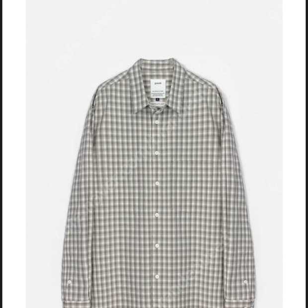 고낙 오가닉 체크 셔츠