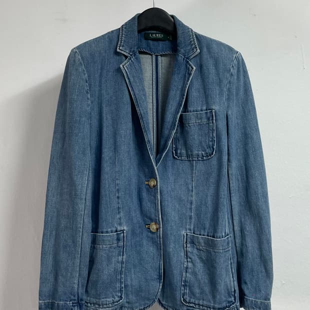 로렌 랄프로렌 우먼스 데님 싱글 블레이저 (on.39)