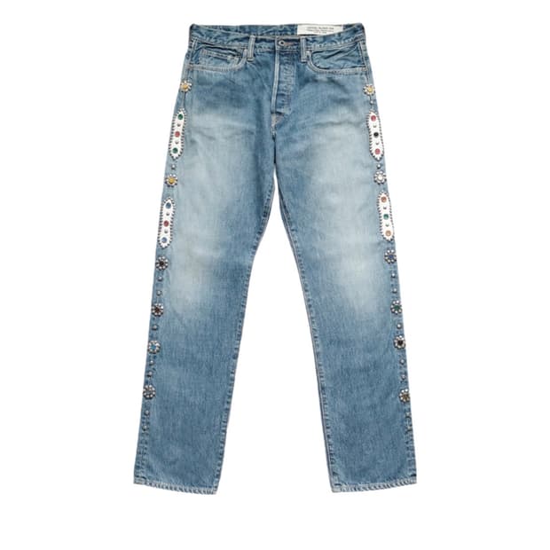 [38] 캐피탈 잼스톤 몽키 시스코 데님 팬츠 인디고 프로세싱