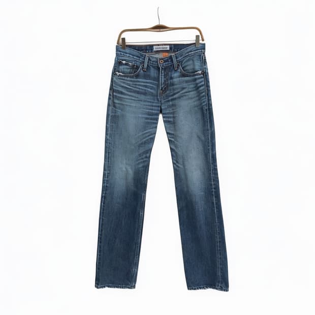Levi's 502 워싱 테이퍼드 프린지 데님펜츠