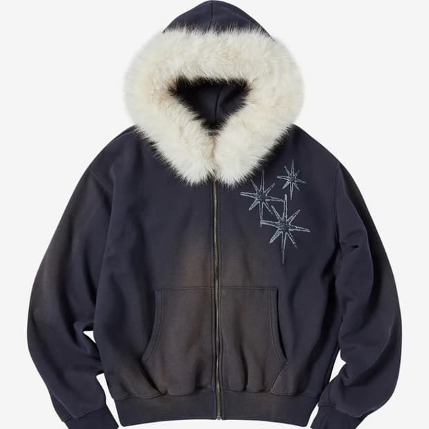 언타이틀 서울 퍼 후드집업