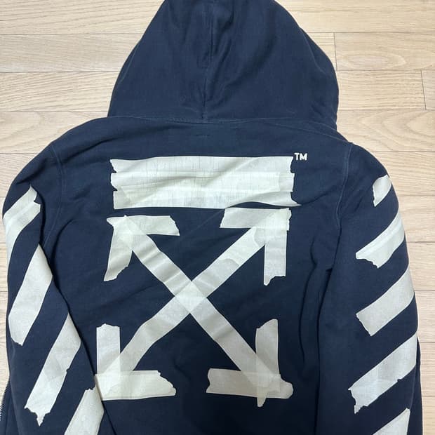 오프화이트 테이프 후드집업 마지막 가격