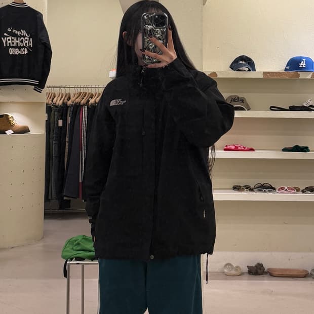 노스페이스 고어텍스 쉘 자켓 블랙 U1140