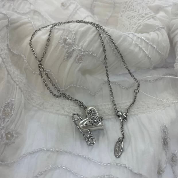 비비안웨스트우드 아카이브 오리에타 하트 orb 팬던트 목걸이