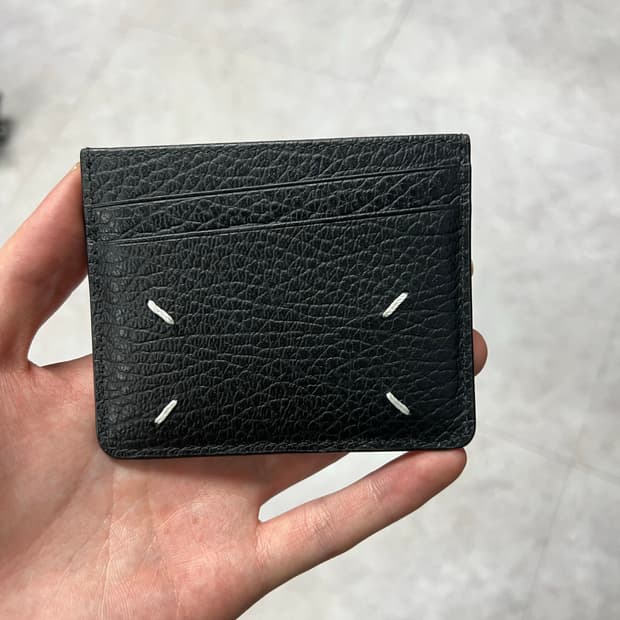 메종 마르지엘라 스티치 카드 홀더 블랙