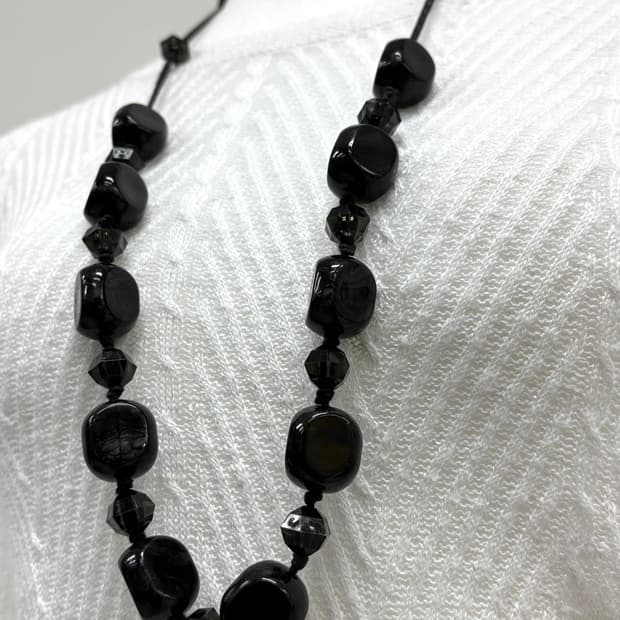빈티지 블랙 목걸이