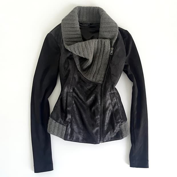 A/X 드레이프 하이넥 집업