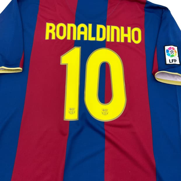 나이키 07-08 바르셀로나 캄프 누 50주년 홈 리그킷 호나우지뉴