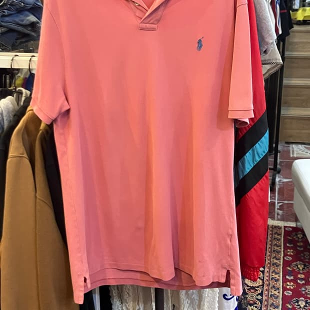 폴로 랄프로렌 핑크 카라티 (XL)