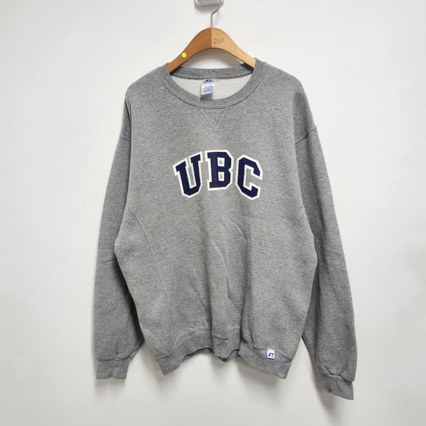 [L] 러셀 애슬레틱 UBC 그레이 기모 맨투맨