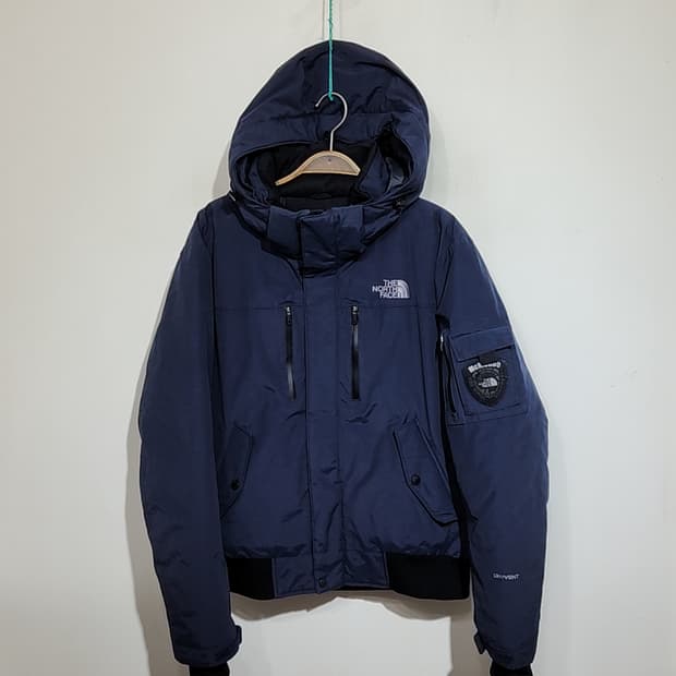 (95) 노스페이스 맥머도 패딩점퍼 네이비 구스다운 후드자켓 