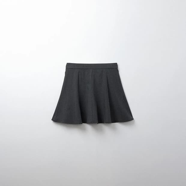 아카이브제이투유 어텀 플레어 스커트 차콜