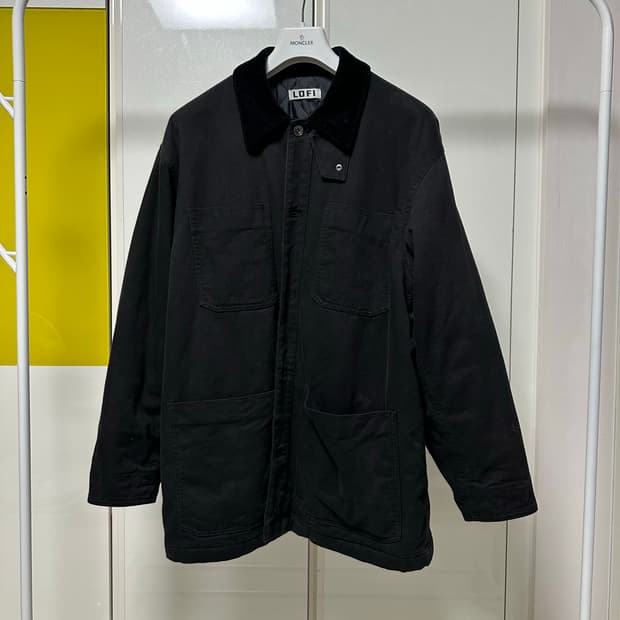LOFI 블랙 코듀로이 카라 자켓
