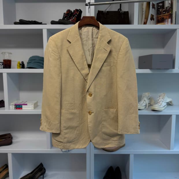 burberry 린넨 테닐러드 자켓