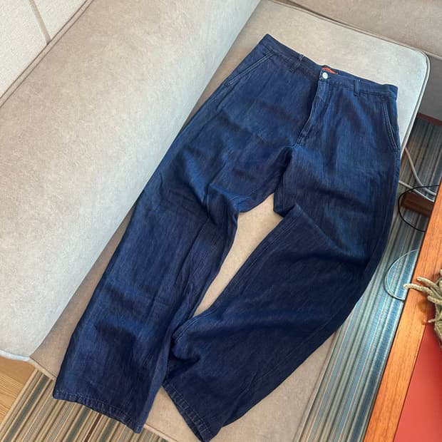 Barena 바레나 베네치아 셀비지 린넨 데님 팬츠