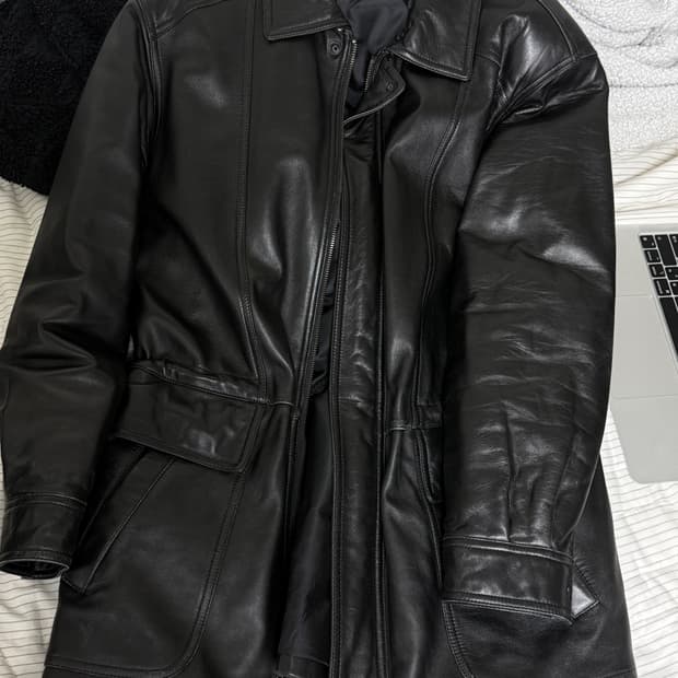 양가죽 미들기장 자켓