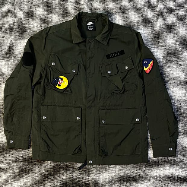 나이키 멀티 패치 우븐 밀리터리 자켓