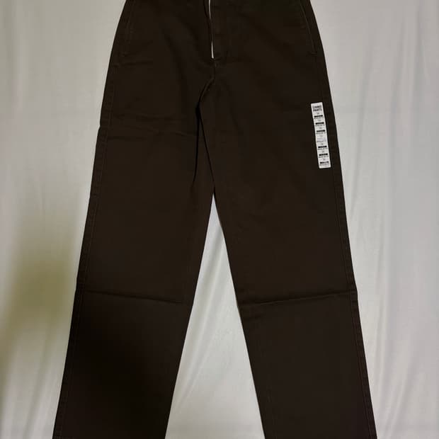 유니클로 스트레이트치노팬츠 79사이즈 38다크브라운 새상품