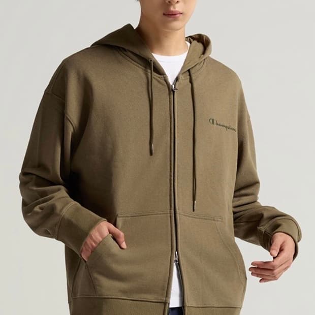 챔피온 스몰 로고 후드집업 (s)