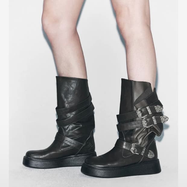  Yeel 웨스턴 버클 부츠