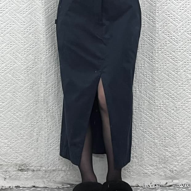 나이키 캐주얼 시크 프론트 절개 트임 롱스커트 XS C09594