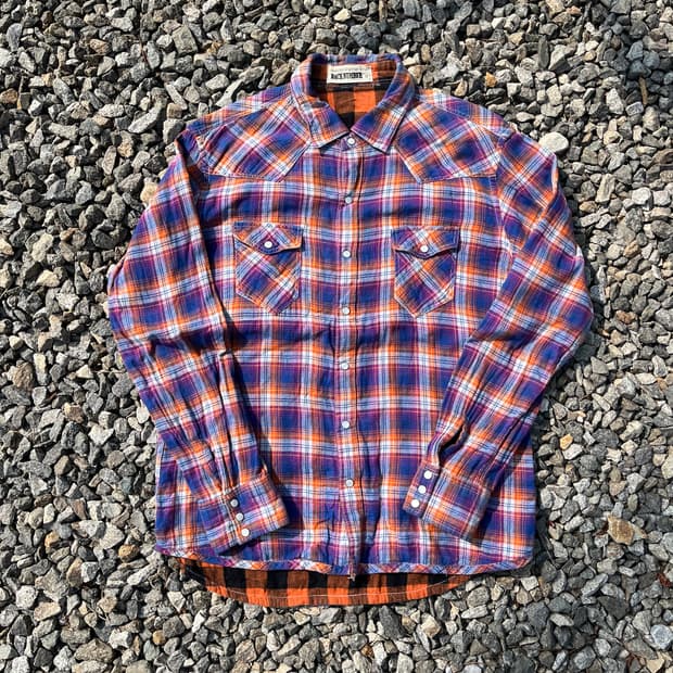 BACK NUMBER 리버시블 셔츠 (실측확인)