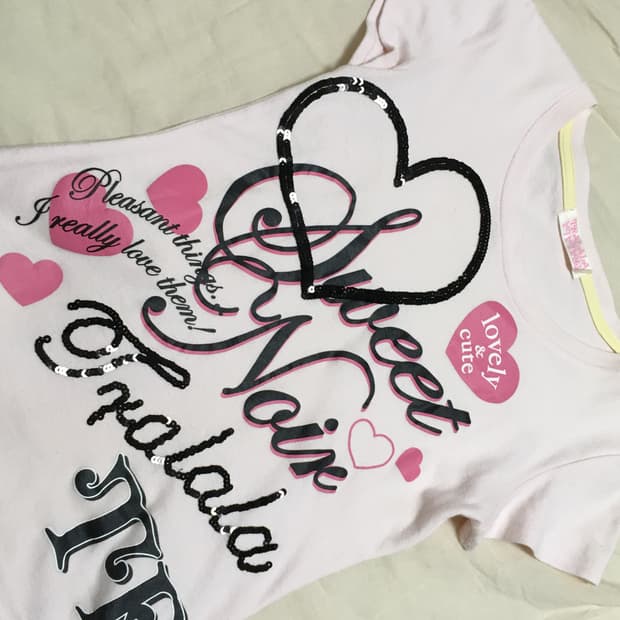 트랄랄라 TRALALA 레터링 반팔티 히메갸루 Y2K