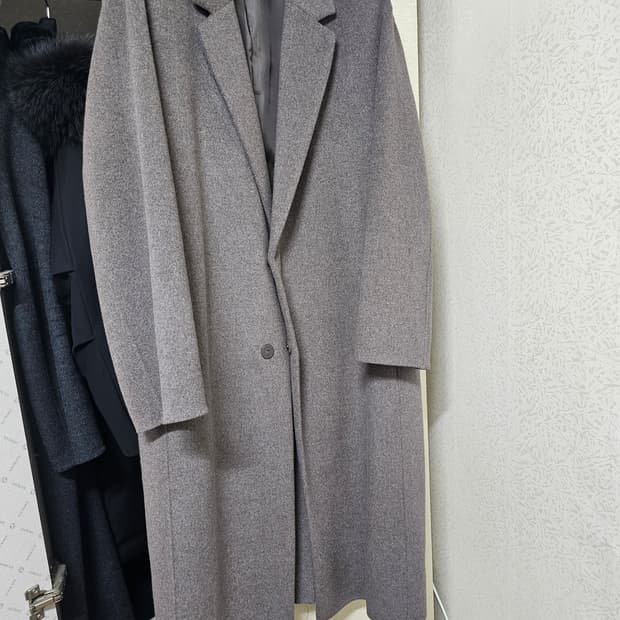 무탠다드 캐시미어 블렌드 오버사이즈 핸드메이드 로브코트 (토프) 2XL