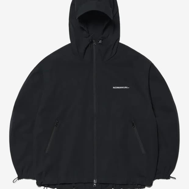 노매뉴얼 바람막이(penon wind shell) 블랙 XL 새상품