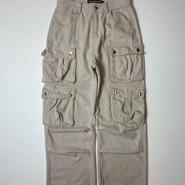어나더웨이브 멀티포켓 파라슈트 카고 데님 팬츠 PN9587