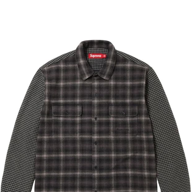 슈프림 houndstooth 셔츠 23fw