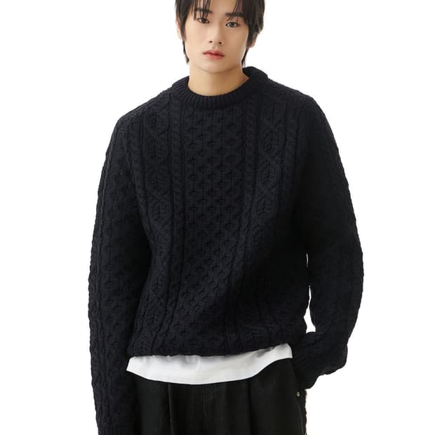 페레그린 허드슨 아란 점퍼 니트 네이비 2XL