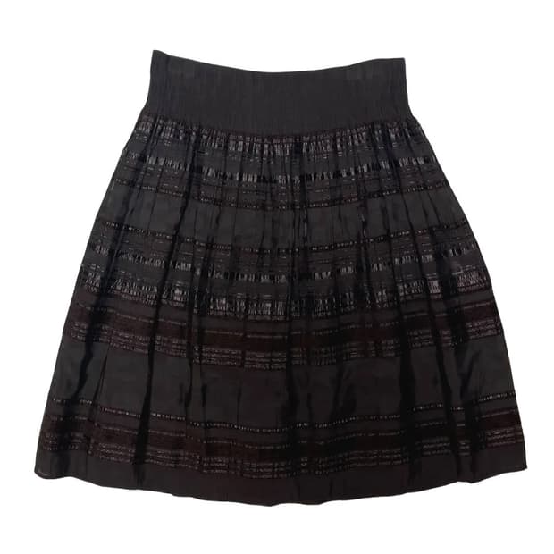 Dots&lace brown skirt