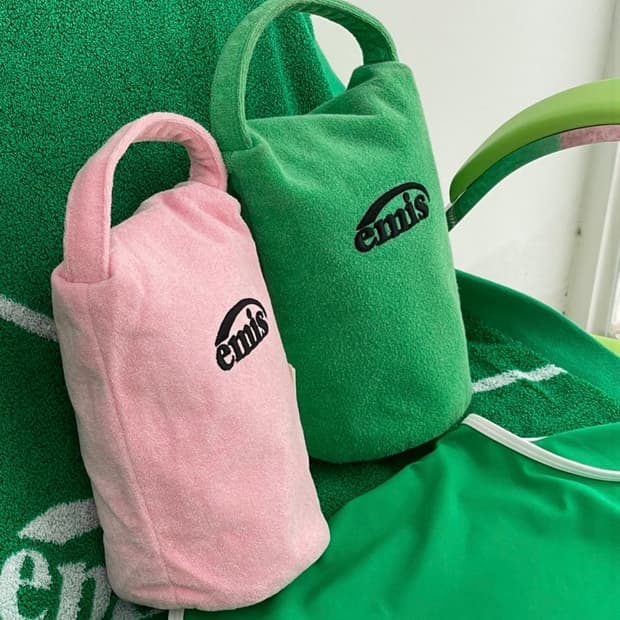 emis 이미스 테리 미니백 그린