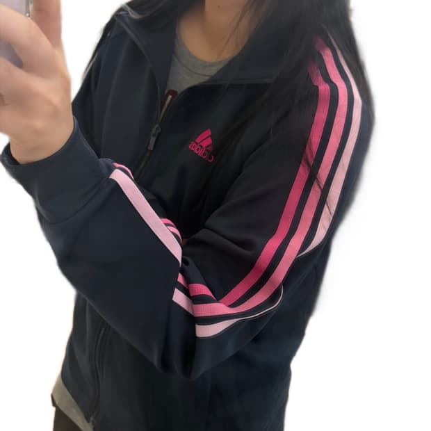 💗아디다스 핑크 그라데이션 블랙 져지💗