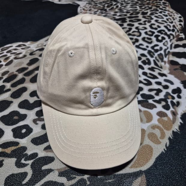 베이프 BAPE 에이프 헤드 6패널 캡 베이지 정품