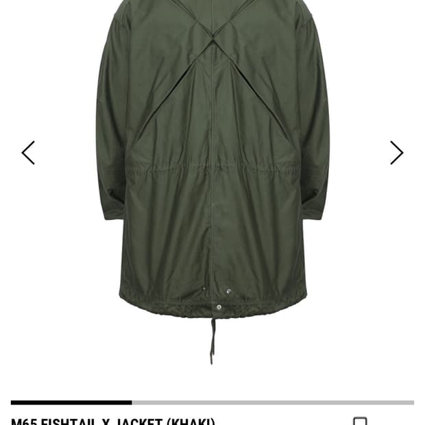 강정석 m65 피쉬테일 파카 2사이즈 구합니다