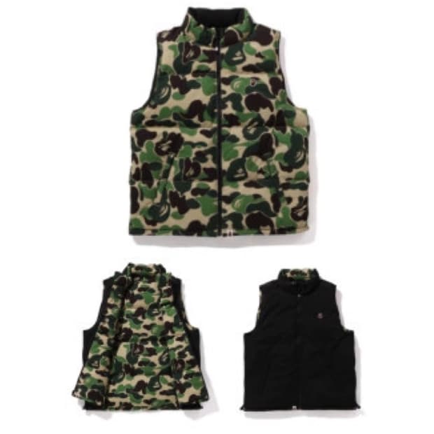 베이프 abc 카모 패딩 베스트 2xl 팝니다